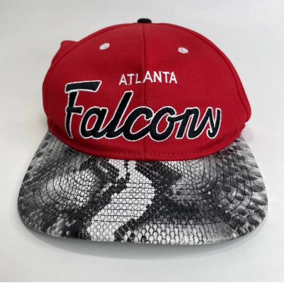 Mitchell & Ness Vintage 90's Atlanta Falcons RSVP Gallery Snakeskin Snapback Hat - Picture 2 of 16